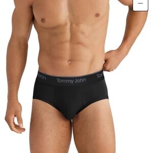 Tommy John Men's Black Briefs